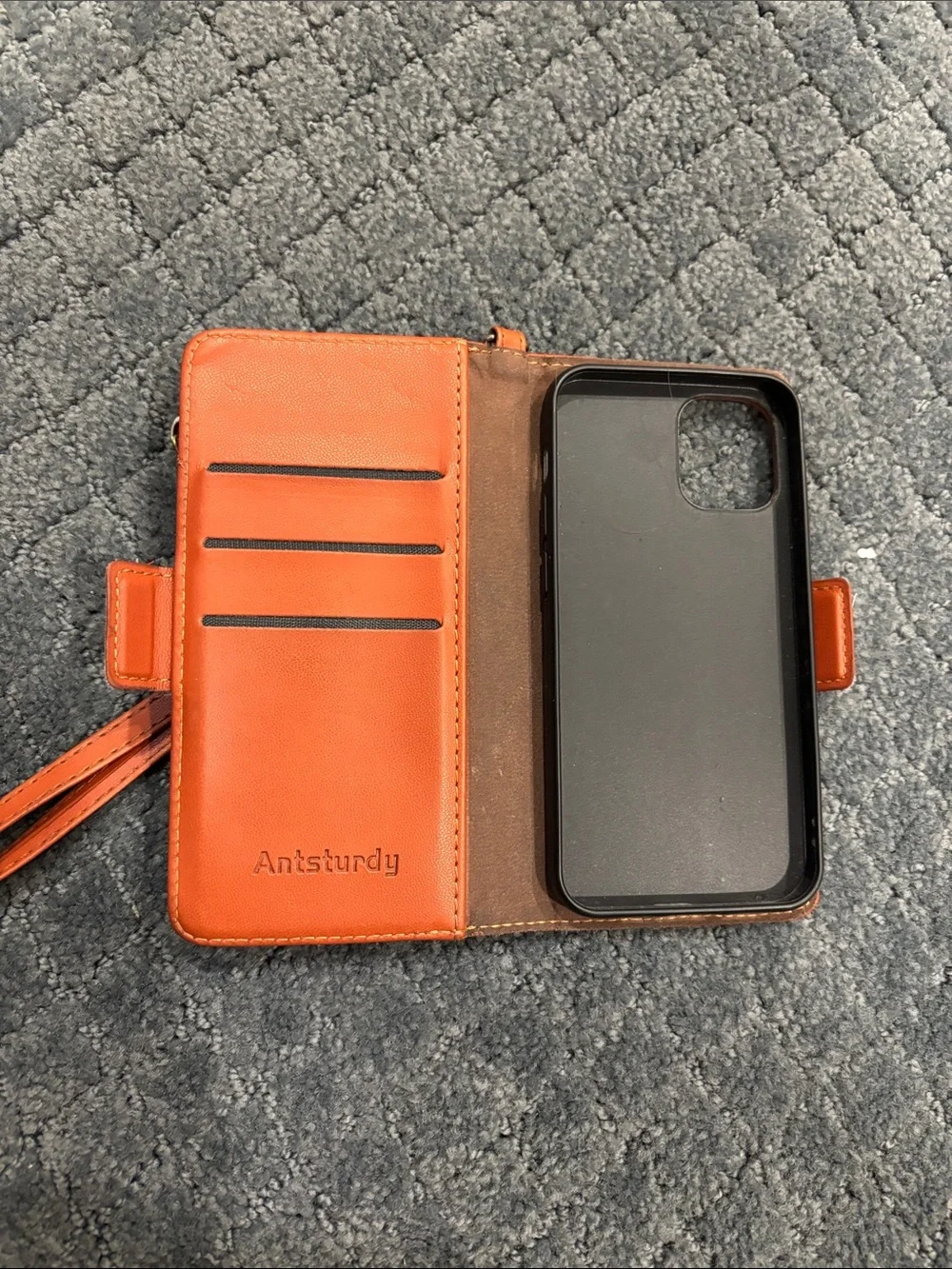 Orange Wristlet Phone Wallet Case - Unbranded